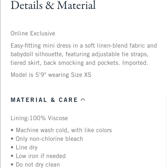 NWT Tie-Strap Linen-Blend Mini Dress - Picture 7 of 7